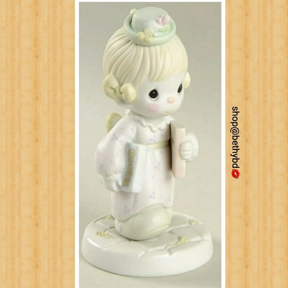 Precious Moments Other - Precious Moments "Happy Days are Here Again" Student with books